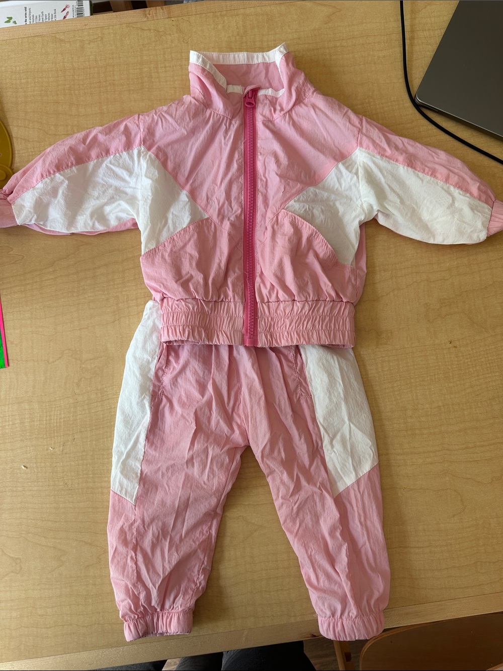 NWOT tiny tribe Australia pink tracksuit baby girl 9-12 months